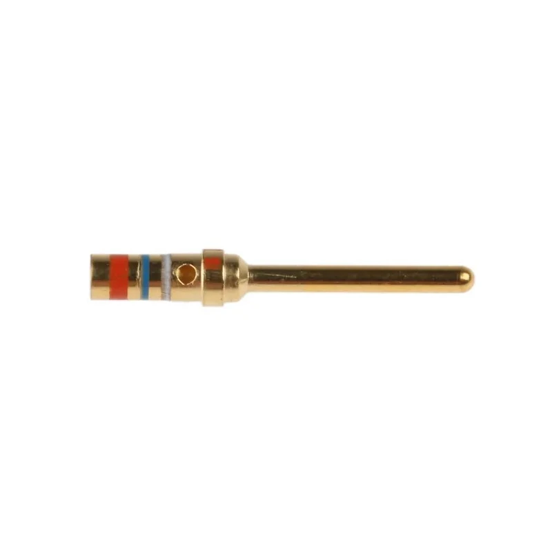 TE Connectivity AMPLIMITE 109 Series Size 20 Male Crimp D-Sub Connector Contact Gold over Nickel with 24 AWG 205089-1