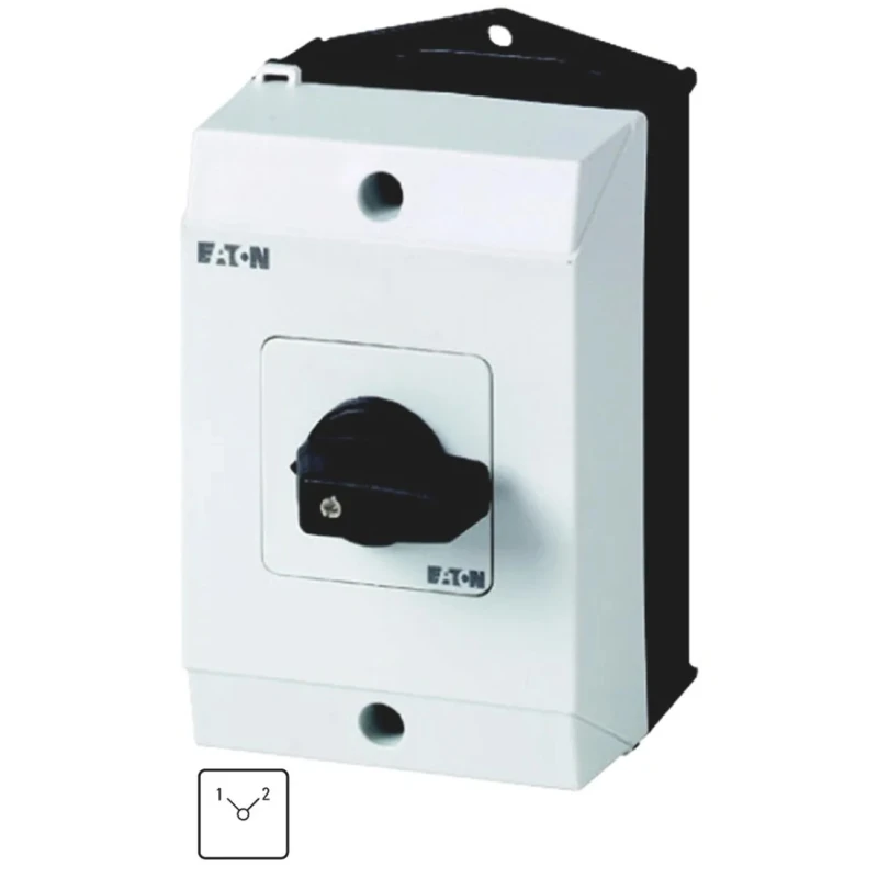 Eaton 2-Pole Surface Isolator Switch IP65 100A 6.5 kW T0-2 Series 