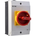 Eaton 3-Pole Surface Mount Isolator Switch IP65, 260A, 15 kW, 3 Phase Red Handle 