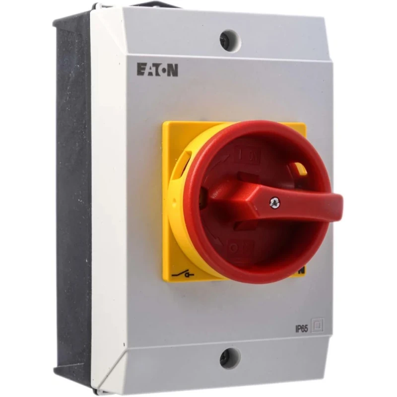Eaton 3-Pole Surface Mount Isolator Switch IP65, 260A, 15 kW, 3 Phase Red Handle 