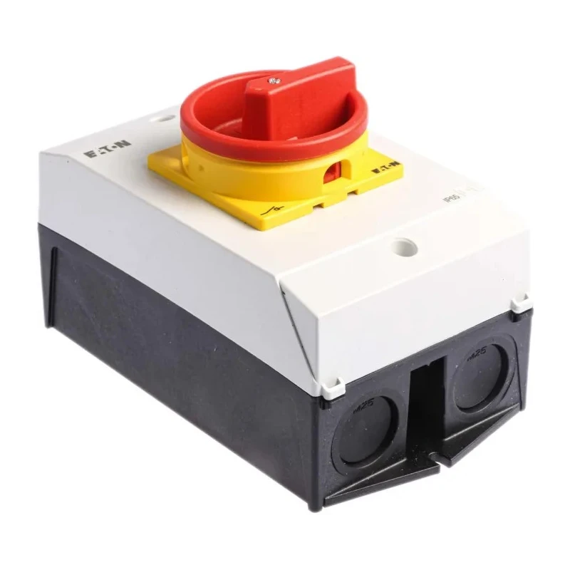 Eaton 3-Pole Surface Mount Isolator Switch IP65, 260A, 15 kW, 3 Phase Red Handle 