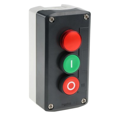 Schneider Electric Enclosed Push Button Polycarbonate Light Grey IP67 IP66 IP69K Harmony Series XALD363G