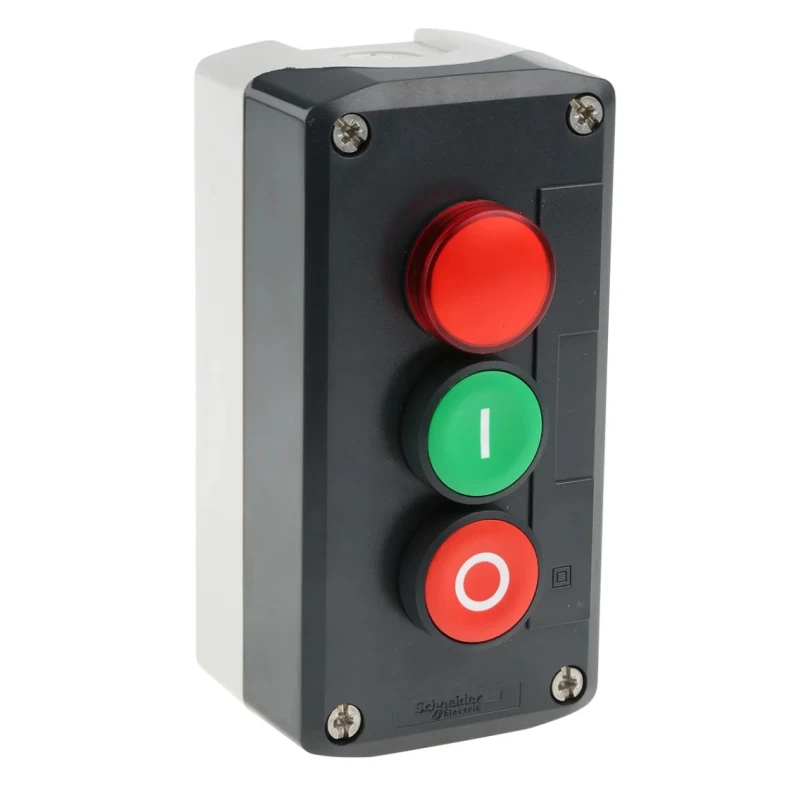 Schneider Electric Enclosed Push Button Polycarbonate Light Grey IP67 IP66 IP69K Harmony Series XALD363G