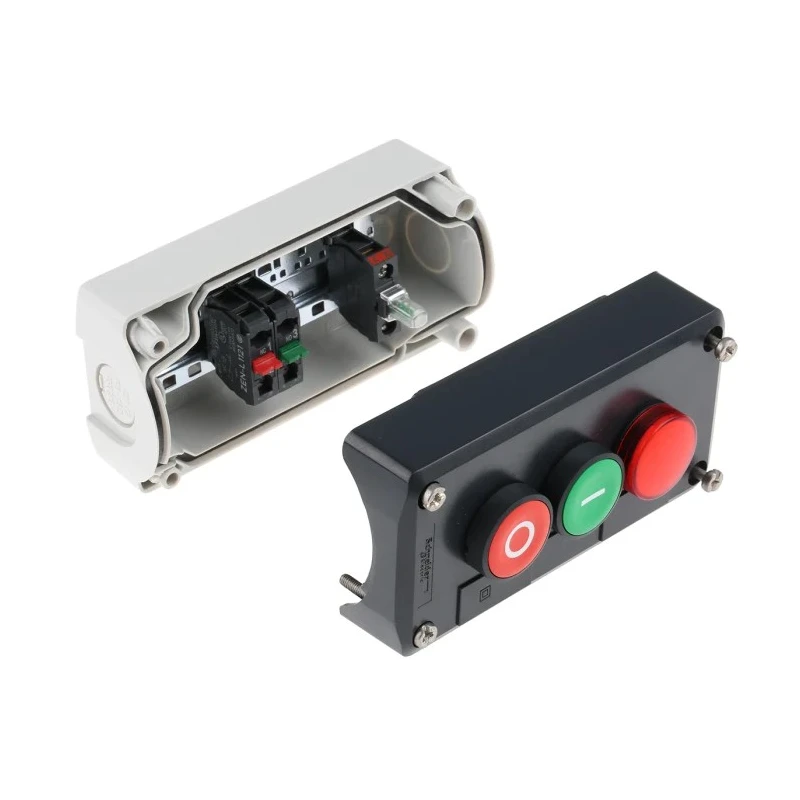 Schneider Electric Enclosed Push Button Polycarbonate Light Grey IP67 IP66 IP69K Harmony Series XALD363G