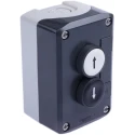 Schneider Electric Spring Return Enclosed Push Button DPST Polycarbonate Grey Enclosure 1 Cutout IP66 IP67 IP69K XALD222