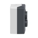 Schneider Electric Spring Return Enclosed Push Button DPST Polycarbonate Grey Enclosure 1 Cutout IP66 IP67 IP69K XALD222