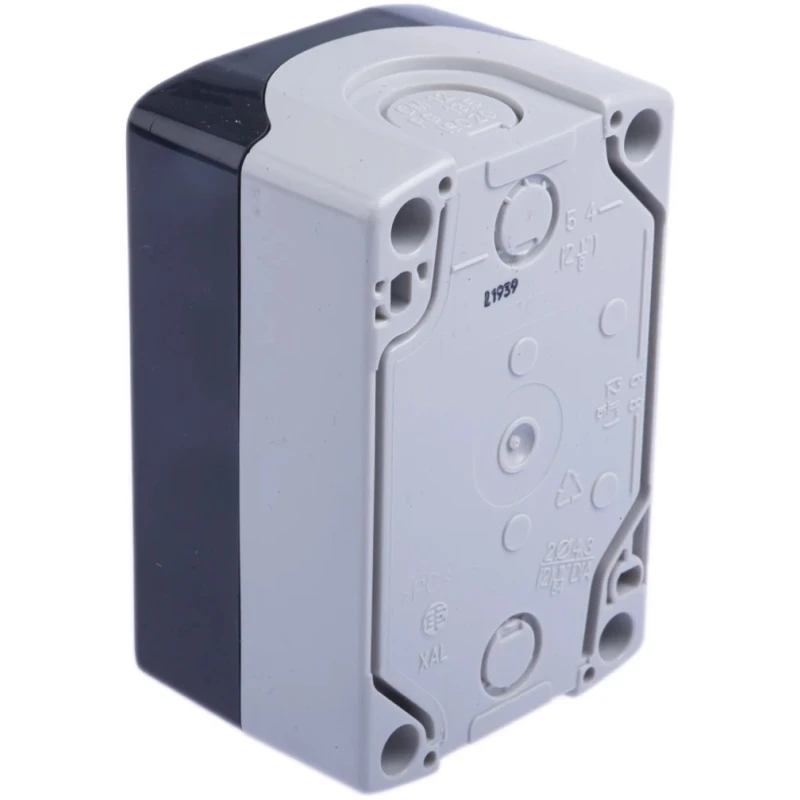 Schneider Electric Spring Return Enclosed Push Button DPST Polycarbonate Grey Enclosure 1 Cutout IP66 IP67 IP69K XALD222