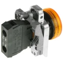 Schneider Electric Panel Mount Orange LED Pilot Light Harmony XB4, 22 mm Cutout Diameter, 250V Electrical Pilot XB4BV65