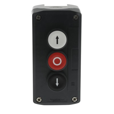 Schneider Electric Spring Return Enclosed Push Button Control Station SPST, Polycarbonate, 3 Cutouts, IP67 XALD324