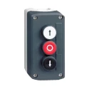 Schneider Electric Spring Return Enclosed Push Button Control Station SPST, Polycarbonate, 3 Cutouts, IP67 XALD324