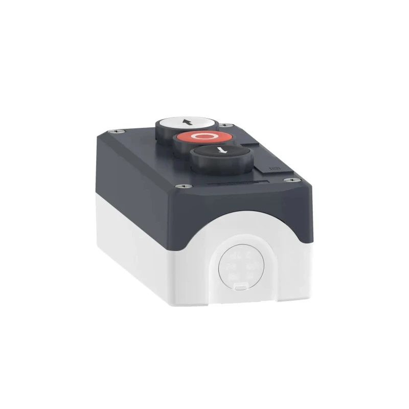 Schneider Electric Spring Return Enclosed Push Button Control Station SPST, Polycarbonate, 3 Cutouts, IP67 XALD324