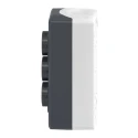 Schneider Electric Spring Return Enclosed Push Button Control Station SPST, Polycarbonate, 3 Cutouts, IP67 XALD324