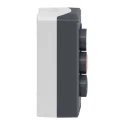 Schneider Electric Spring Return Enclosed Push Button Control Station SPST, Polycarbonate, 3 Cutouts, IP67 XALD324