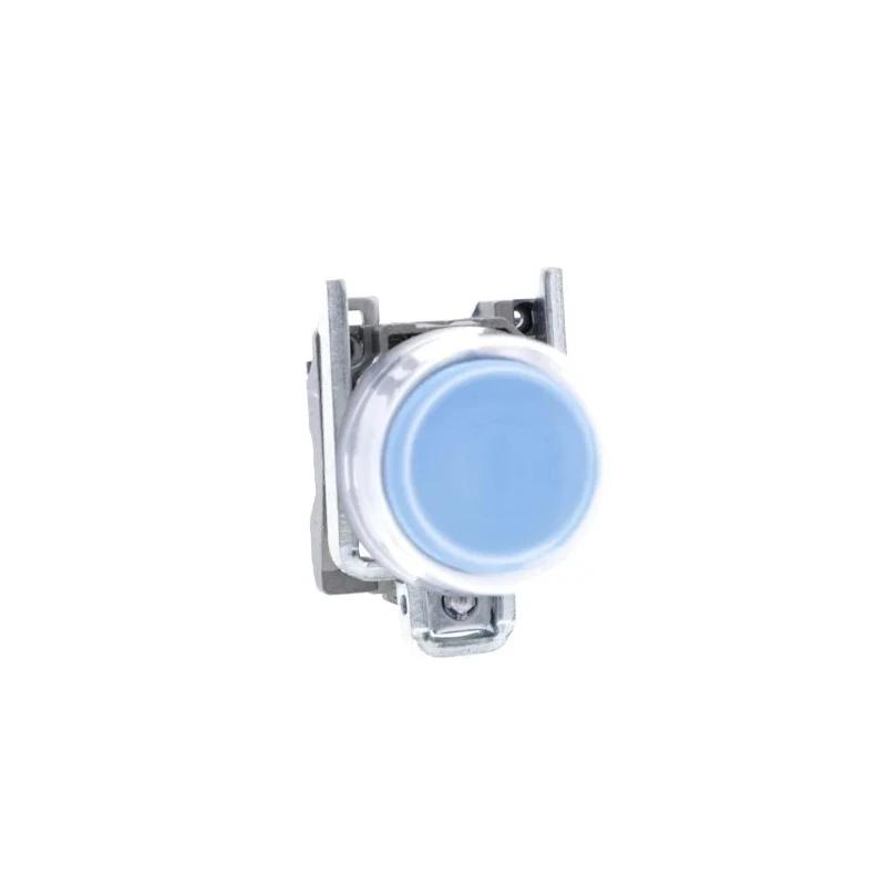 Telemecanique Harmony XB4 Series Push Button Switch Spring Return Panel Mount 22 mm Cutout SPST Blue LED IP66 IP67 XB4BP61