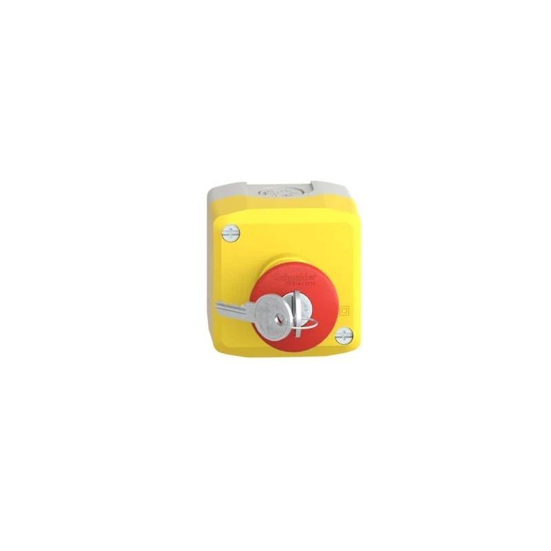 Schneider Electric Harmony Series Key Release Emergency Stop Push Button Surface Mount 1 NO/2 NC IP66 IP67 IP69K XALK188G
