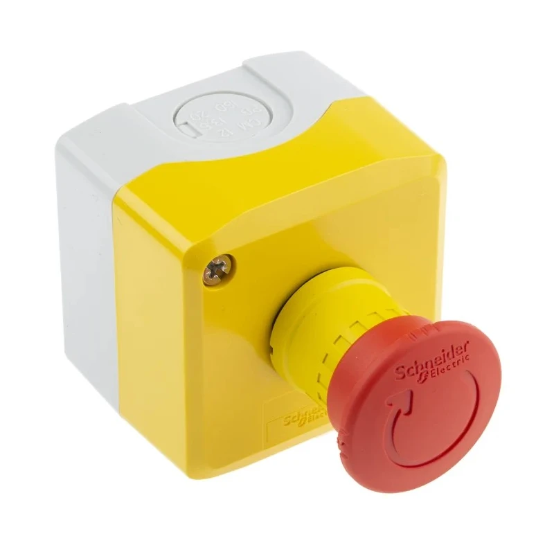 Schneider Electric Harmony XALK Series Twist Release Emergency Stop Push Button Surface Mount 40 mm Cutout 2 NC XALK178F