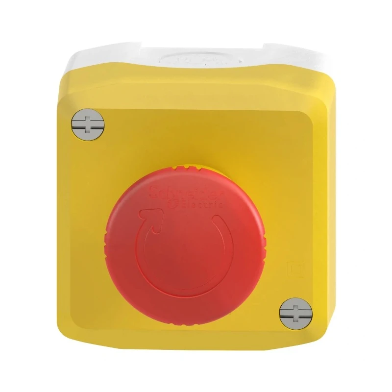 Schneider Electric Harmony XALK Series Twist Release Emergency Stop Push Button Surface Mount 40 mm Cutout 2 NC XALK178F