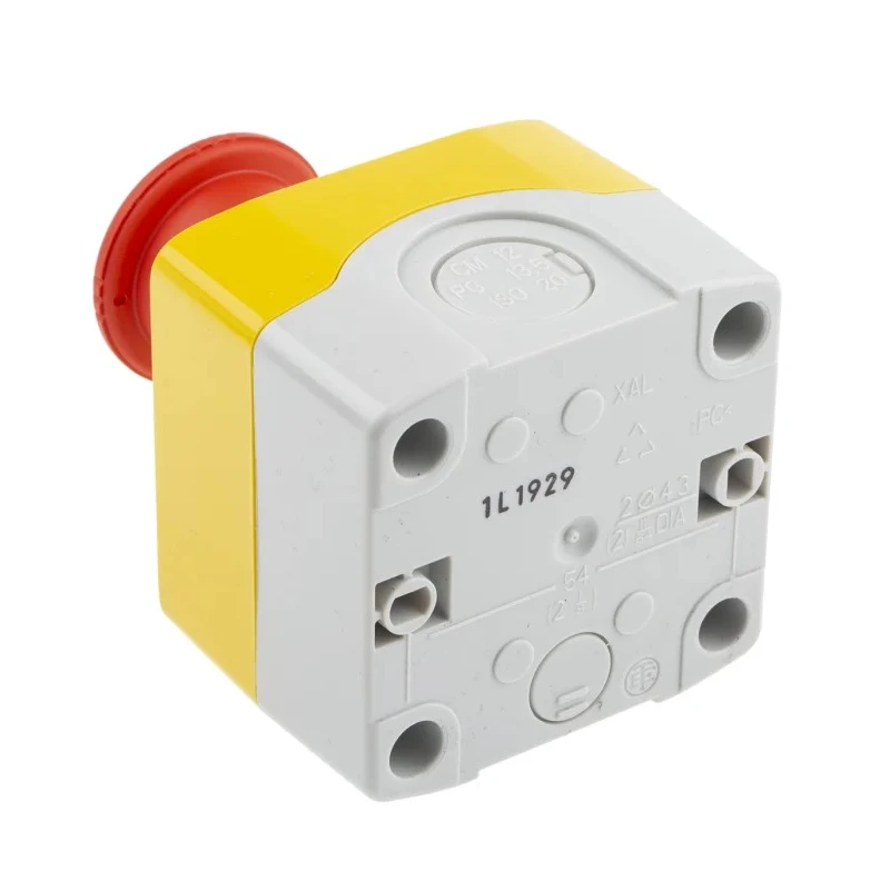 Schneider Electric Harmony XALK Series Twist Release Emergency Stop Push Button Surface Mount 40 mm Cutout 2 NC XALK178F