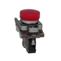 Schneider Electric Panel Mount Red LED Pilot Light Harmony XB4 22 mm Cutout 240V AC Metal Body XB4BVM4