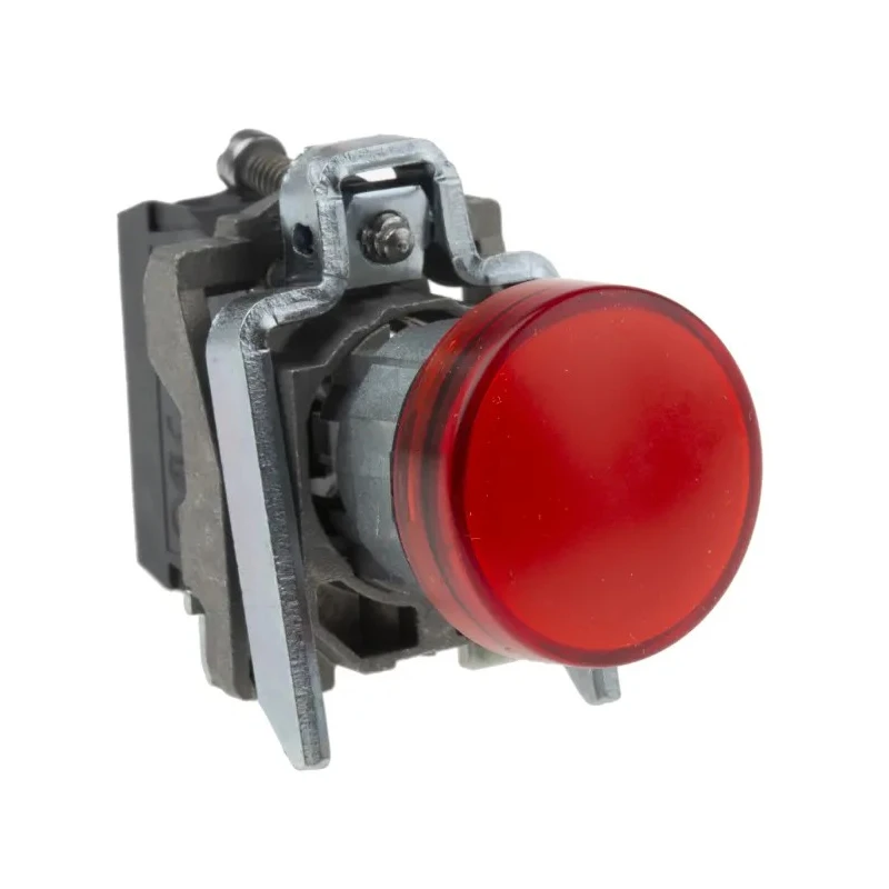 Schneider Electric Panel Mount Red LED Pilot Light 24V AC/DC, 22 mm Cutout, IP66/IP67/IP69/IP69K Protection XB4BVB4