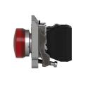 Schneider Electric Panel Mount Red LED Pilot Light 24V AC/DC, 22 mm Cutout, IP66/IP67/IP69/IP69K Protection XB4BVB4