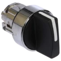 Schneider Electric Harmony Series 3 Position Selector Switch Head, 22 mm Cutout Diameter, Black Handle, IP66, IP67 ZB4BD5
