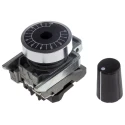 Schneider Electric Potentiometer Mounting Kit 6 mm Metal Black ZB4BD912