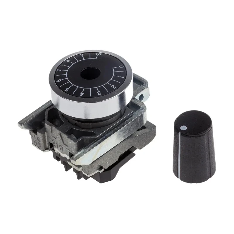 Schneider Electric Potentiometer Mounting Kit 6 mm Metal Black ZB4BD912