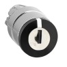 Schneider Electric Harmony 3-position Key Switch Head, Latching, 22 mm Cutout ZB4BG3