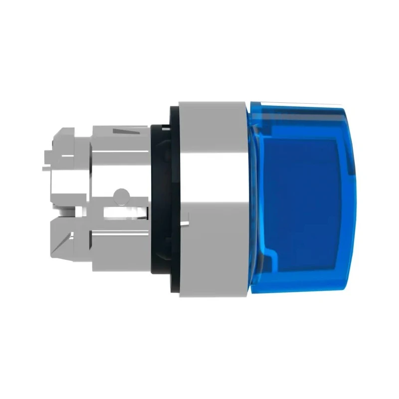 Schneider Electric Harmony Series 3 Position Illuminated Selector Switch Head 22 mm Cutout Blue Handle IP67 IP69 ZB4BK1363