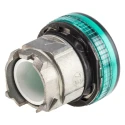 Schneider Electric Green Pilot Light Head Round Shape Panel Mount 22mm Cutout IP66 IP67 IP69K Harmony Series ZB4BV03