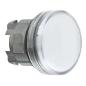 Schneider Electric White Round Pilot Light Head 22 mm Cutout Diameter Panel Mount IP67 IP66 IP69K Harmony XB4 Series ZB4BV013