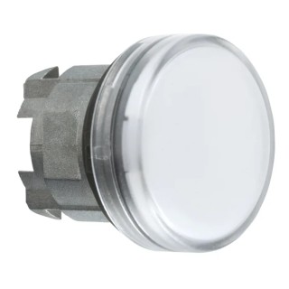 Schneider Electric White Round Pilot Light Head 22 mm Cutout Diameter Panel Mount IP67 IP66 IP69K Harmony XB4 Series ZB4BV013