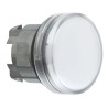 Schneider Electric White Round Pilot Light Head 22 mm Cutout Diameter Panel Mount IP67 IP66 IP69K Harmony XB4 Series ZB4BV013