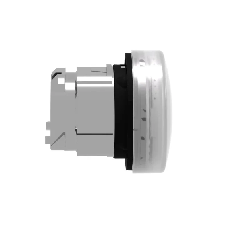 Schneider Electric White Round Pilot Light Head 22 mm Cutout Diameter Panel Mount IP67 IP66 IP69K Harmony XB4 Series ZB4BV013