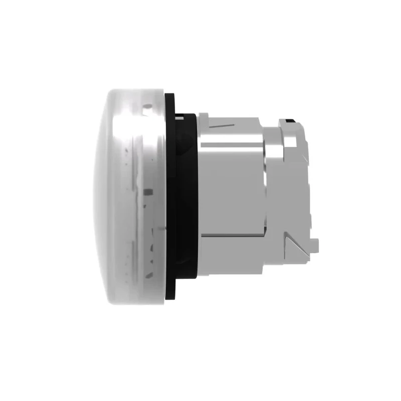 Schneider Electric White Round Pilot Light Head 22 mm Cutout Diameter Panel Mount IP67 IP66 IP69K Harmony XB4 Series ZB4BV013