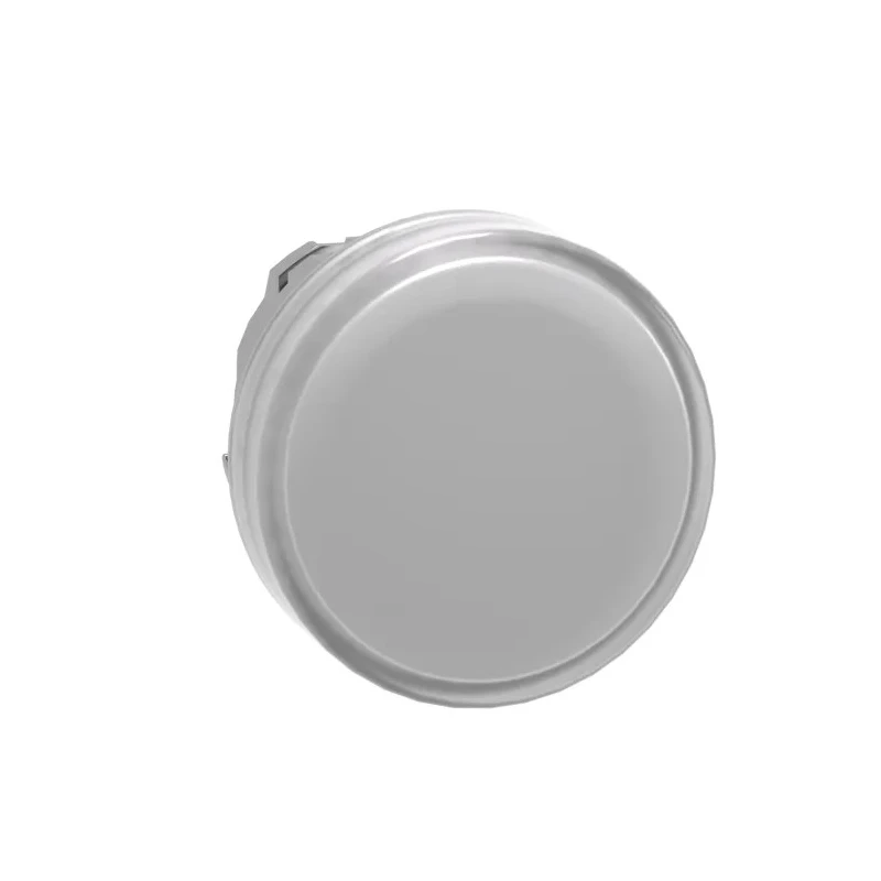 Schneider Electric White Round Pilot Light Head 22 mm Cutout Diameter Panel Mount IP67 IP66 IP69K Harmony XB4 Series ZB4BV013