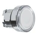 Schneider Electric Harmony XB4 Series White Metal Spring Return Push Button Head, 22 mm Cutout, Round, IP66 IP67 ZB4BW31