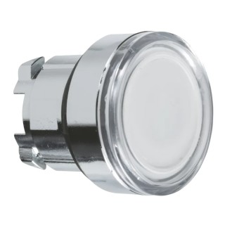 Schneider Electric Harmony XB4 Series White Metal Spring Return Push Button Head, 22 mm Cutout, Round, IP66 IP67 ZB4BW31
