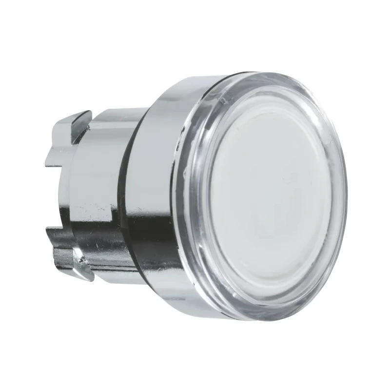 Schneider Electric Harmony XB4 Series White Metal Spring Return Push Button Head, 22 mm Cutout, Round, IP66 IP67 ZB4BW31