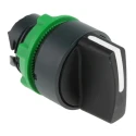 Schneider Electric Harmony Series 3 Position Selector Switch Head, 22 mm Cutout, Black Handle, IP69K, IP67, IP69 ZB5AD3