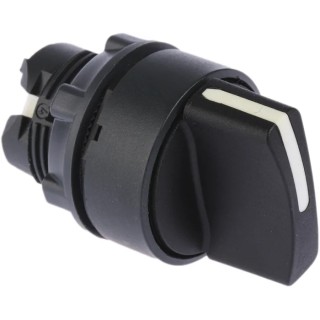 Schneider Electric Harmony Series 2 Position Selector Switch Head, 22 mm Cutout, Black Handle, IP69, IP67, IP69K ZB5AD2