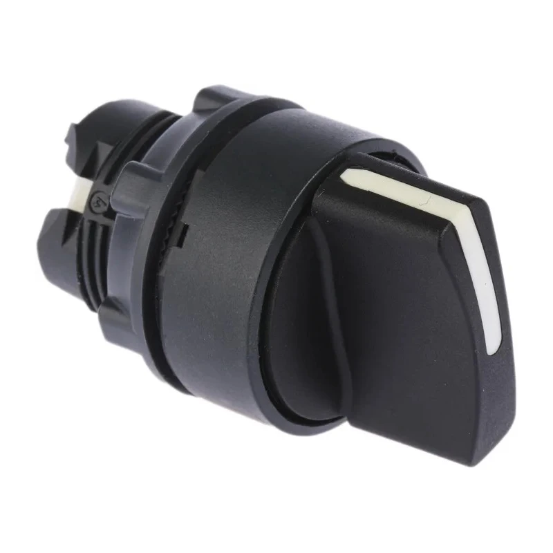 Schneider Electric Harmony Series 2 Position Selector Switch Head, 22 mm Cutout, Black Handle, IP69, IP67, IP69K ZB5AD2