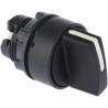 Schneider Electric Harmony Series 2 Position Selector Switch Head, 22 mm Cutout, Black Handle, IP69, IP67, IP69K ZB5AD2