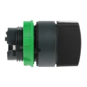 Schneider Electric Harmony Series 3 Position Selector Switch Head, 22 mm Cutout, Black Handle, IP69K, IP67, IP69 ZB5AD3