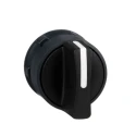 Schneider Electric Harmony Series 2 Position Selector Switch Head, 22 mm Cutout, Black Handle, IP69, IP67, IP69K ZB5AD2