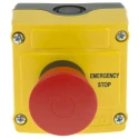 BACO LBX1 Series Pull Release Emergency Stop Push Button, Surface Mount, 22mm Cutout, 2 NC, IP66 LBX1