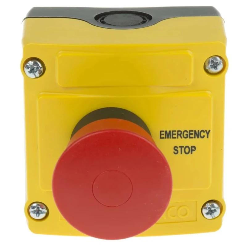 BACO LBX1 Series Pull Release Emergency Stop Push Button, Surface Mount, 22mm Cutout, 2 NC, IP66 LBX1