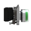 Schneider Electric Harmony XB4 Series Push Button Switch, Spring Return, Panel Mount, Green LED, 22 mm Cutout, SPST XB4BP31