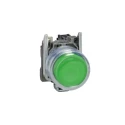 Schneider Electric Harmony XB4 Series Push Button Switch, Spring Return, Panel Mount, Green LED, 22 mm Cutout, SPST XB4BP31